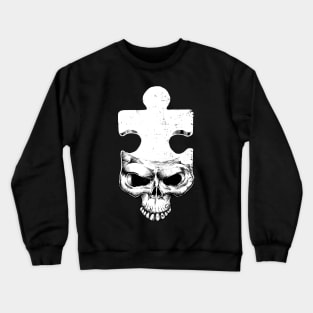 Skull Puzzle Philosopher Crewneck Sweatshirt